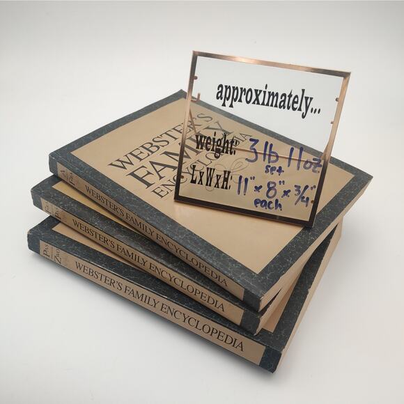 Webster's Family Encyclopedia Set A-Z Paperback Vintage Resource Books - Picture 10 of 16